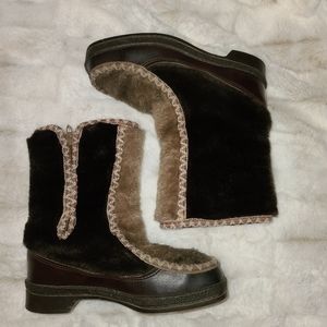 Vintage Snowland Faux Fur Boots sz 6